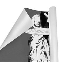 Gift Wrapping Paper Roll Lion Hip-Hop Hat for Birthday,Holiday,Wedding,Baby Shower Gift Wrap - 3Rolls - 58inch x 23inch Per Roll