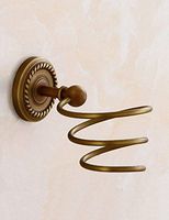 LIUCS Wall Bracket for Wall Hair Dryer Made of Bronze