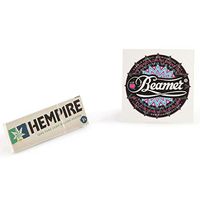 1 Pack Hempire 1 1/4 Size Hemp Rolling Paper + Beamer Smoke Sticker
