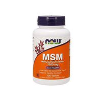 NOW Supplements, MSM (Methylsulfonylmethane) 1,500 mg, Supports Healthy Cartilage*, Joint Health*, 100 Tablets