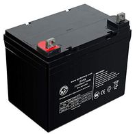 Quickie P190 U1 AGM 12V 35Ah Wheelchair Battery - This is an AJC Brand Replacement