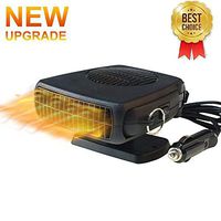 lesgos Portable Auto Car Heater, 12V 150W Windshield Defogger Defroster with 360° Adjustable and 1.5M Cable, 2 in 1 Powerful Car Heater Cooling Fan, Heating Quickly and Low Noise