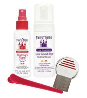 Fairy Tales Lice Good-Bye Survival Kit for Lice Treatment - Includes Treatment Mousse , Conditioning Spray, Comb, & Clip