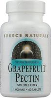 Source Naturals Grapefruit Pectin, Soluble Fiber - 1000 mg Dietary Supplement - 60 Tablets