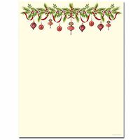 Grandma's Ornaments Holiday Letterhead
