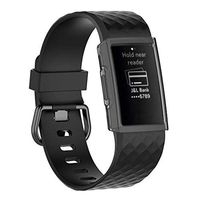 Lyperkin Compatible with Fitbit Charge 3 Case, Ultra-Slim TPU Screen Protector Rugged Cover All-Around Shock-Proof Shatter-Resistant Protective Bumper Shell Compatible with Fitbit Charge 3