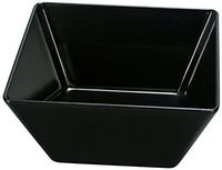 Yanco RM-405BK Rome Square Bowl, 18 oz Capacity, 5" Length, 5" Width, 2.75" Height, Melamine, Black Color, Pack of 48