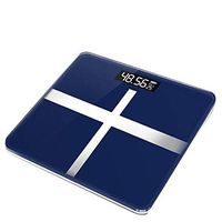 HJKKLL Bluetooth Body Fat Scale, USB Charging Smart Bathroom Scale, Body Composition Monitor with Smartphone Application,Blue