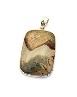 Sterling Silver Polychrome Jasper Pendant Jewellery No.3166