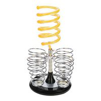 Desktop Hair Dryer Rack Multicolor Air Duct Bracket Stainless Steel Base Hair Dryer Bracket Can Discharge Hot Rod Straight Hair Curler Comb(04# Yellow,)