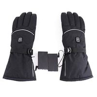 Electric Heated Gloves, Washable Heating Gloves, Keep Warm for Skiing Riding Outdoor Sport, Battery Powered, Black