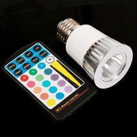 SUPERNIGHT(TM) 5W E27 Color Changing RGB LED Bulb Light Lamp Spotlight Ambiance LED With Memory Feature IR Remote Control, Energy Saving, 100-240V
