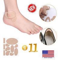 Moleskin Tape, Blister Prevention, Moleskin for Feet, Flannel Adhesive Pads, Feet Tape, Heel Stickers, Feet Fabric Padding, 11 Shape-Blister Pads for Fingers, Toes, Heel. (121 Pieces)