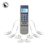 HealthmateForever 15 Modes 4 Outputs Best Pain Relief Powerful TENS Unit, ElectroTherapy Device, 8 Pads on Body, YK15AB (Silver)