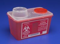 MONOJECT Chimney-Top Sharps Container - 14 Quart - Red - Each