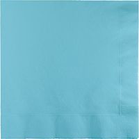 Creative Converting 573279 Celebrations Solid Color Beverage Napkins, Pastel Blue