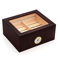 Kendal 25-50 Cigar Desktop Humidor Mahogany Finish