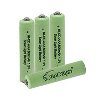 BAOBIAN NiCd AAA 1.2V 600mAh Triple A Rechargeable Solar Batteries for Solar Light Lamp Garden Light Remote Control Toys(4 PCS)