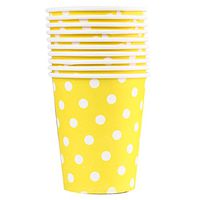 Da.Wa Paper Cups Disposable Milk Cups Coffee Drink Paper Cups Wedding Party Supplies (10 Count)