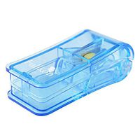COJOY Portable Pill Crusher Mini Box Cases with Blade Tablets Cutter Dispenser