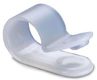 Panduit CCH38-S10-C Fixed Diameter Cable Clamp, Nylon 6.6, #10 Screw Mounting Method, .53" Bundle Offset, .38" Max Bundle Diameter, .50" Width (Pack of 100)