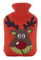 hot Water Bottle Rubber Hot or Cold Water Bag with Soft Fleece Cover 1 Liters#24