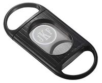 Personalized Visol Bravo Single Action Cigar Cutter with Free Laser Engraving ([A] Roman Monogram)