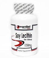 Soy Lecithin 1350mg De-Oiled 200 Capsules ~ Renevitol
