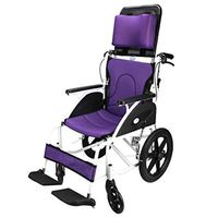 NACHENW Aluminium Folding Wheelchair with Handbrakes Foldable Seat Back U-Shaped Headrest with Dining Table Purple,Purplecolor1