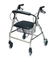Lumex Walkabout Wide Four Wheel Rollator, 18.5 Inches, Champagne