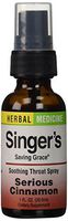 Herbs Etc, Throat Spray Singers Saving Grace Cinnamon, 1 Ounce