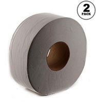 EcoQuality [2 Pack] Jumbo Roll Bathroom Tissue 2-Ply 9 inch Dia. White 1000 Feet Per Roll - Toilet Paper Roll Dispenser Bath Tissue (1 Roll)