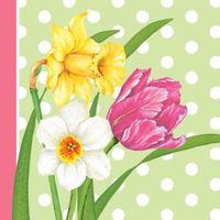 Polka Dot Garden Luncheon Napkins