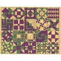 Notecard Green Yellow and Purple