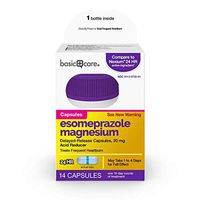 Basic Care Esomeprazole Magnesium Delayed Release Capsules, 20 mg, Acid Reducer, 14 Count