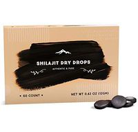 Shilajit Dry Drops from Pure Himalayan Shilajit ® - 60 Counts, 2 Month Supply, Original Siberian Shilajit, 100% Pure, Trace Minerals & Fulvic Acid
