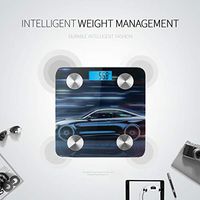 LYAOE Bluetooth Body Fat Scale High Speed Sports Car Futuristic Concept Smart Wireless Scale with LCD Display Measuring Body Weight Bmi and Health Digital Scale