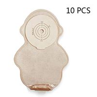 JIN Drainable Two-Piece Pouch Ostomy Bags with Closure for Colostomy Ileostomy Stoma Care, Pack of 10 (Two Styles sre Shipped Randomly)