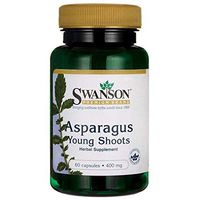 Swanson Asparagus Young Shoots 400 Milligrams 60 Capsules