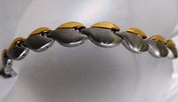 Magnetic Therapy Leaf Bracelet - Gold/Silver for Arthritis Pain Relief