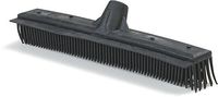 Carlisle 3659603 VersaClean Polypropylene Block Brush with Squeegee, Thermoplastic Rubber Bristles, 1.13" Bristle Trim, 16" Length x 2-1/4" Width x 3" Height Block, Black