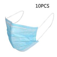 Masks for Dust Protection Medical Masks Disposable Face Masks with Elastic Ear Loop Disposable Safety Mask (10PCS)