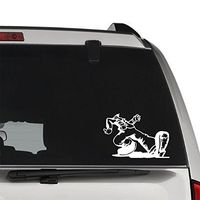 GottaLoveStickerz Keep On Trucking Cool Guy Walking Removable Vinyl Decal Sticker for Laptop Tablet Helmet Windows Wall Decor Car Truck Motorcycle - Size (05 Inch / 13 cm Wide) - Color (Matte White)