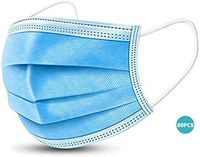 60 PCS 3-Ply Disposable Face Facial Shields with Earloops, Anti Spittle Waterproof Dustproof Saliva Dust for Personal Health