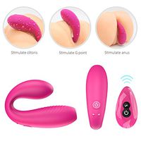 Women Remote Six Toys Wireless U Shape Vib'rador for Couple Funny Toys for Women Multi Speed Rechargeable Licking & Sucking Adult Toys for Women Couple Tshirt