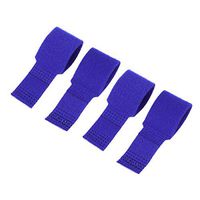 Toe Straightener Fabrics Strip Thumb Toe Bandages Anti-Slip Brace Cushioned Corrector Strap (Navy) 4pcs