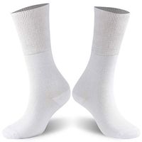Socks Daze Diabetic Socks 1 Pair White S/M