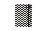 A6+ Quality Pocket Notebook – “Black Chevron" Design – 160 Pages – Ruled - Size - (5.9 X 4.4)