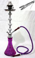 1 hose 28" Purple Hookah shisha nargila Pipes narguile nargile glass water Vase