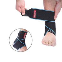 DEXING Adjustable Ankle Support Super Elastic Ankle Brace Protects Against Chronic Ankle Strain Breathable Nylon Material Wrap for Sports Men Women
